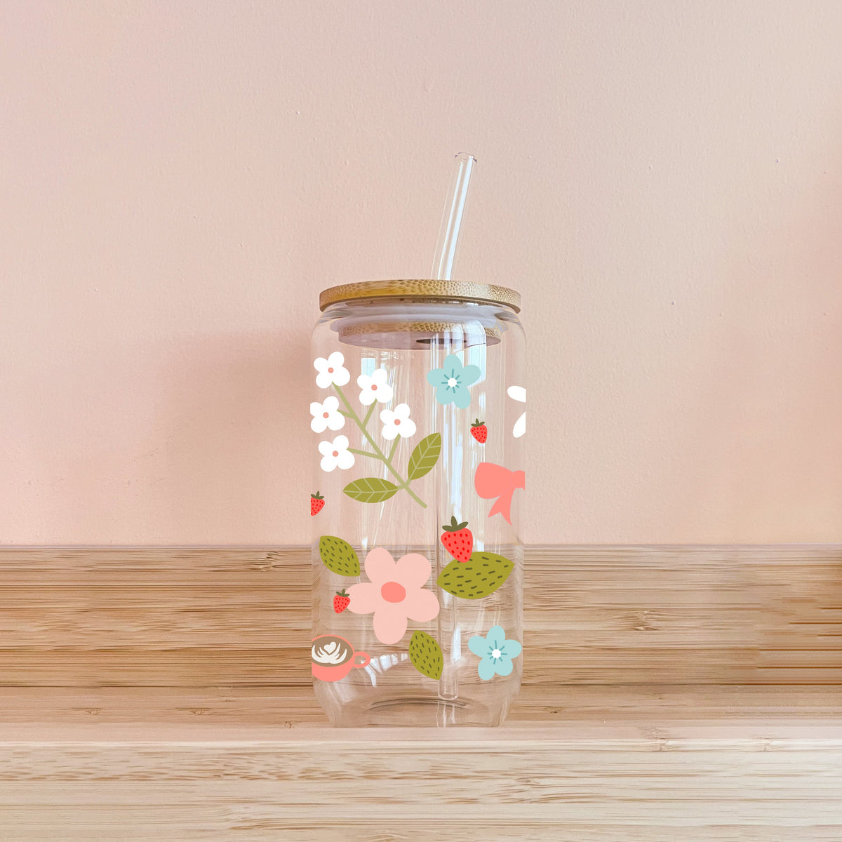Verre boho - Fleurs & café