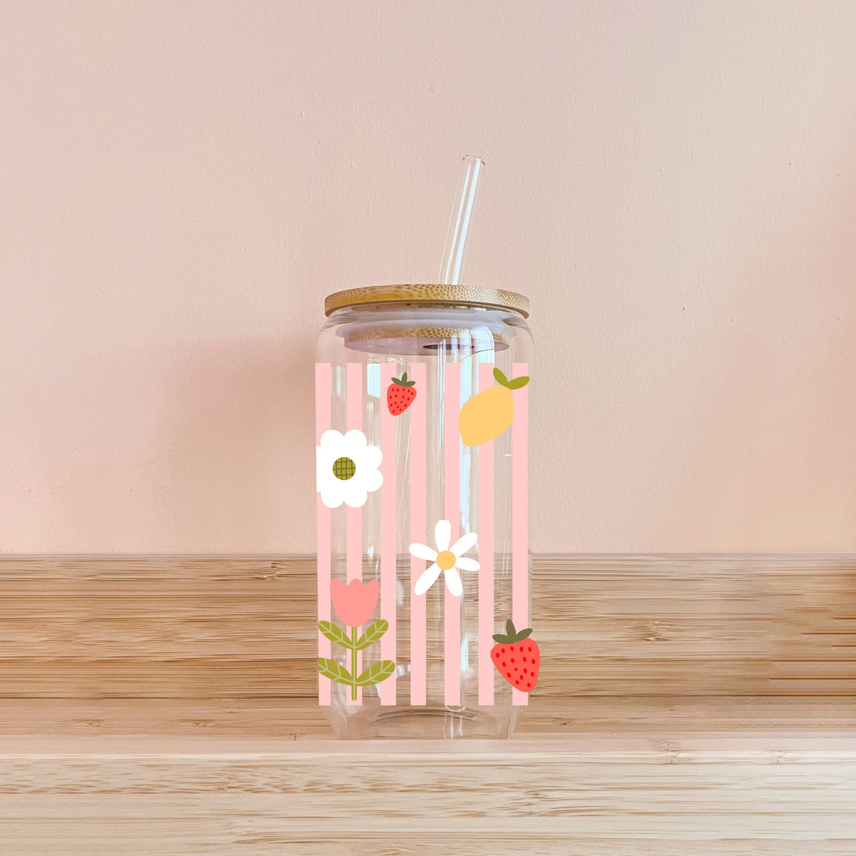 Verre boho - Salade de fruits