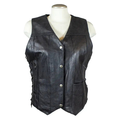 Gilet en cuir Open Road pour femme