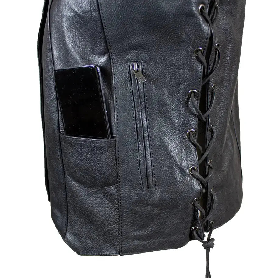 Gilet en cuir Open Road pour femme