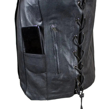 Gilet en cuir Open Road pour femme