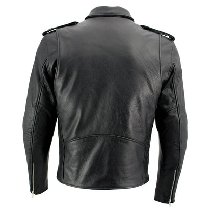 Blouson de moto en cuir X Element pour homme