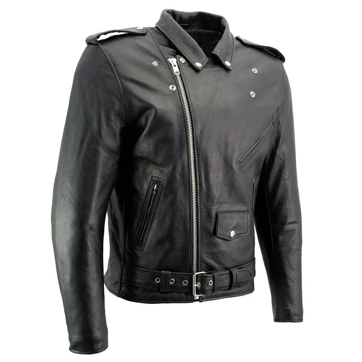 Blouson de moto en cuir X Element pour homme