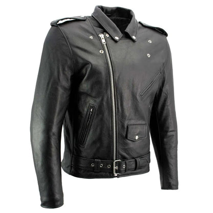 Blouson de moto en cuir X Element pour homme