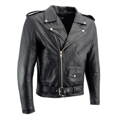Blouson de moto en cuir X Element pour homme
