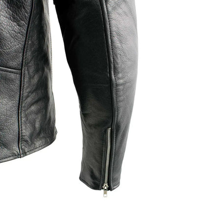Blouson de moto en cuir X Element pour homme