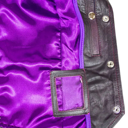 Gilet en cuir Open Road pour femme à lacets sur les côtés