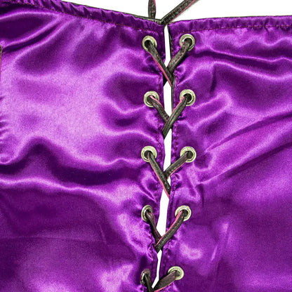 Gilet en cuir Open Road pour femme à lacets sur les côtés