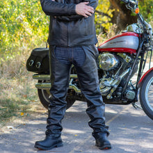 Jambières en cuir premium unisexe Open Road à 4 poches