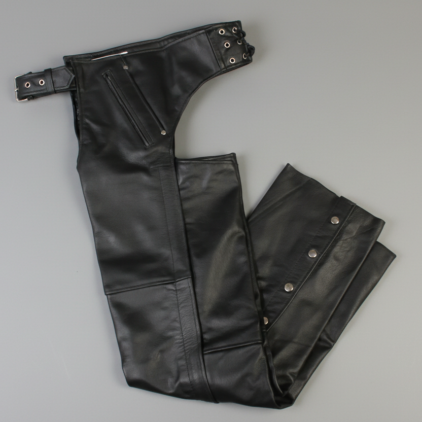 Jambières en cuir premium unisexe Open Road à 4 poches