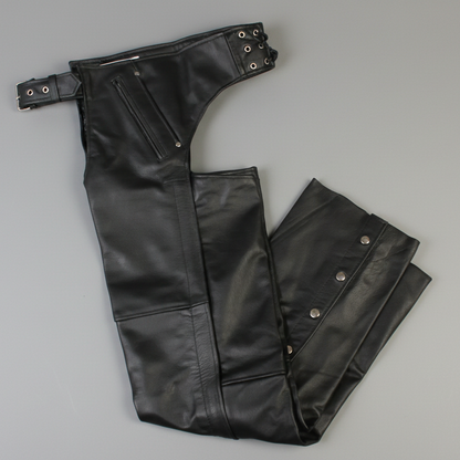 Jambières en cuir premium unisexe Open Road à 4 poches
