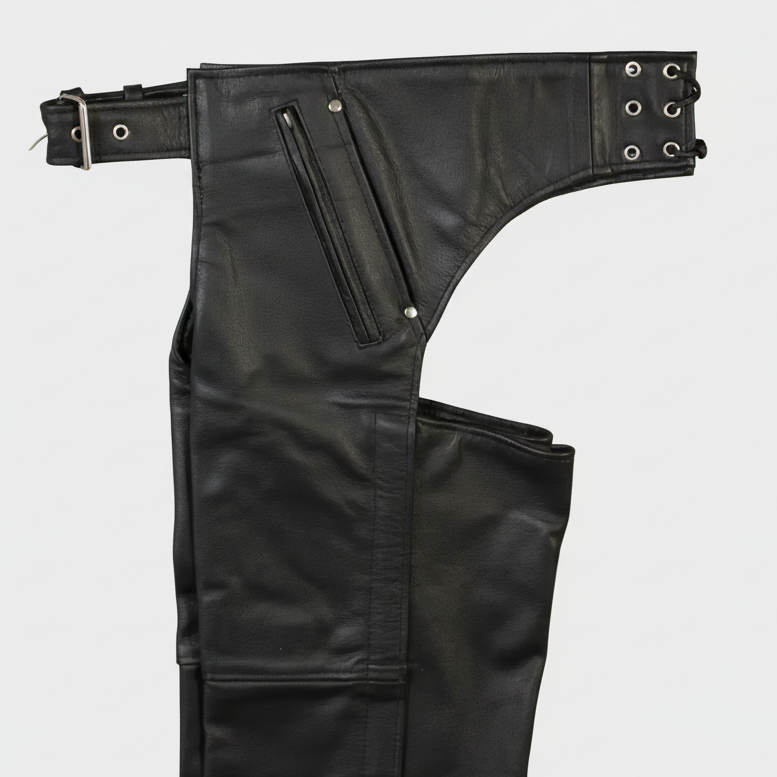 Jambières en cuir premium unisexe Open Road à 4 poches