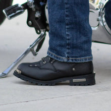 Bottes de moto lacées Milwaukee Leather 15,2 cm à double fermeture éclair pour hommes