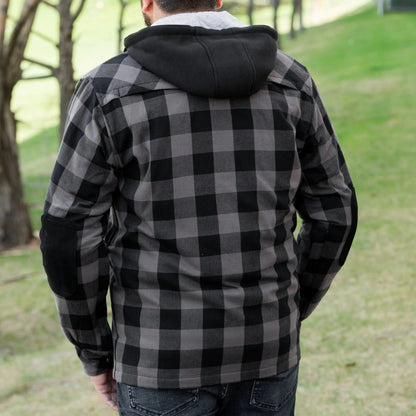 Chemise à Carreaux de Moto Armurée pour Homme avec Protection Renforcée