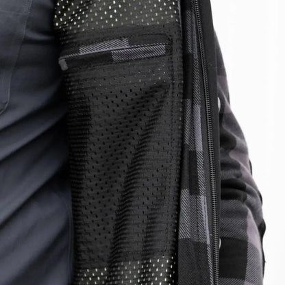 Chemise à Carreaux de Moto Armurée pour Homme avec Protection Renforcée