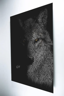 Loup sur aluminium