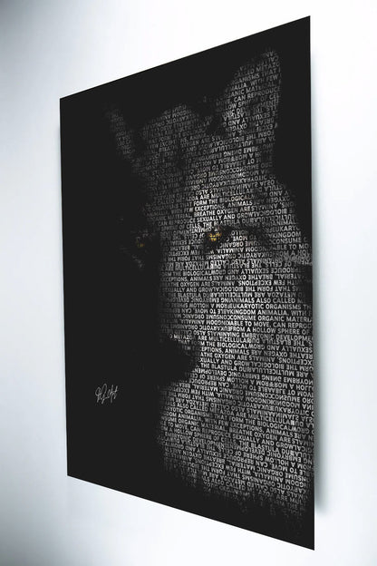 Loup sur aluminium