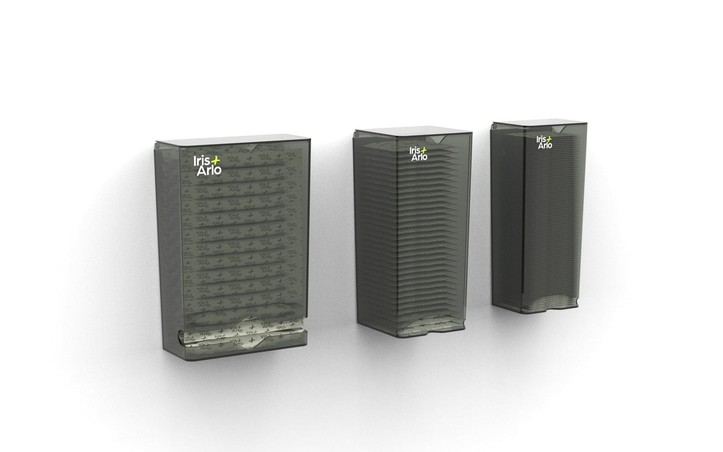 Lot de 3 | Distributeurs muraux en Plexiglas Recyclé