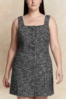 Robe tablier Madelaine en tweed