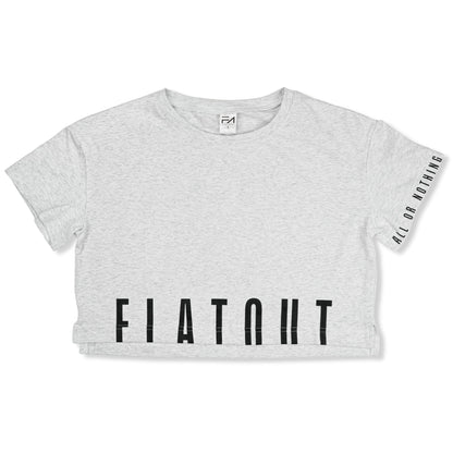 Madi Crop Tee Heather Grey