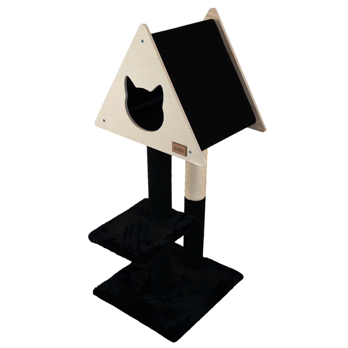 Tipi Cachette - Arbre à chat de luxe à 2 niveaux