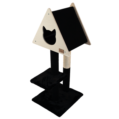 Tipi Cachette - Arbre à chat de luxe à 2 niveaux