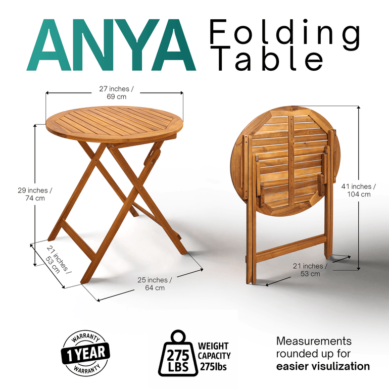 Table Pliante d'Extérieur Anya