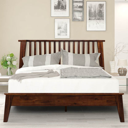 Cadre de lit plateforme en bois de luxe Kaylin
