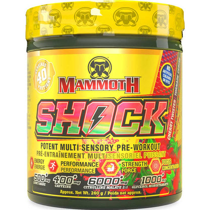 Mammoth SHOCK (High-Stim Pre-workout), 40 Servings