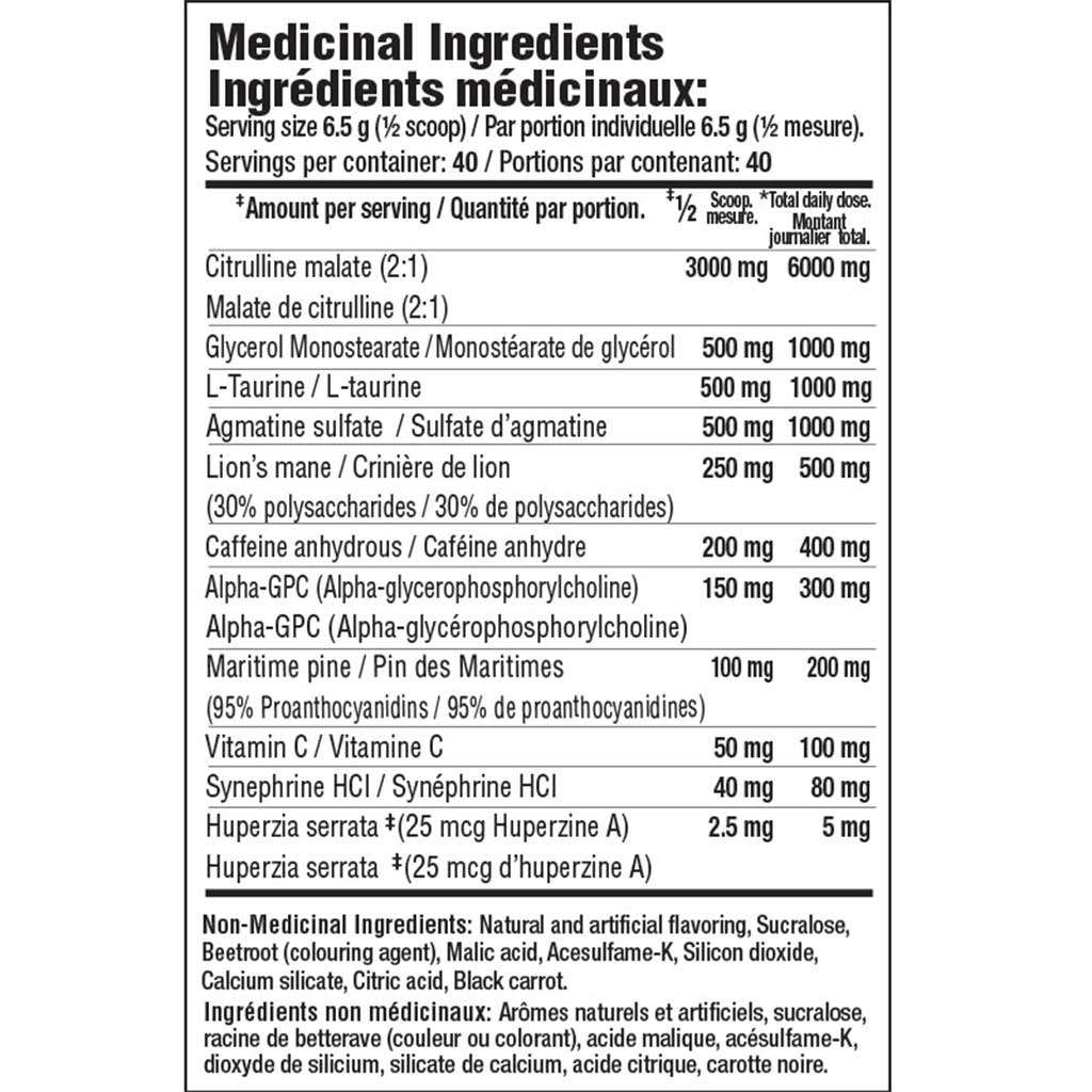 Mammoth SHOCK (High-Stim Pre-workout), 40 Servings