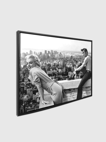 Toile imprimée Marilyn & Elvis - Décoration murale