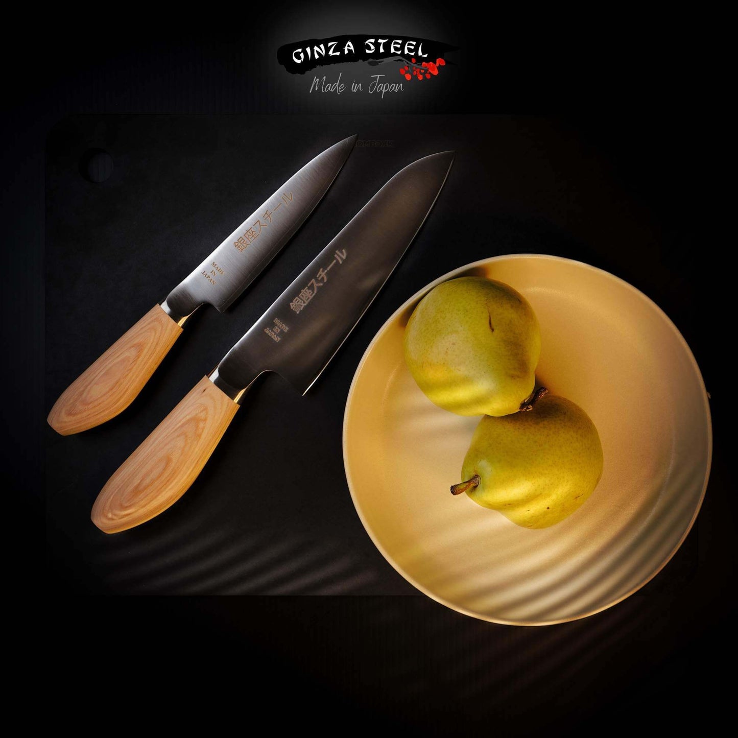 MATSUE 165 - Couteau Santoku en acier inoxydable MV 165mm/Manche en bois naturel