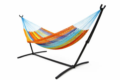Hamac XL en corde épaisse de style maya avec support universel