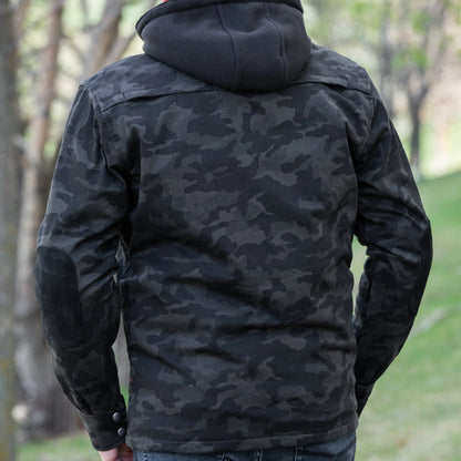Chemise de motard blindée pour homme avec protection supplémentaire