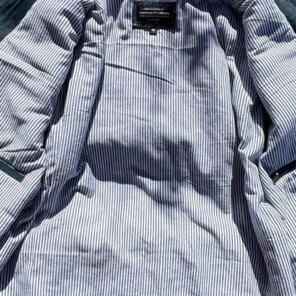 Blouson homme en cuir d'agneau avec deux poches poitrine zippées