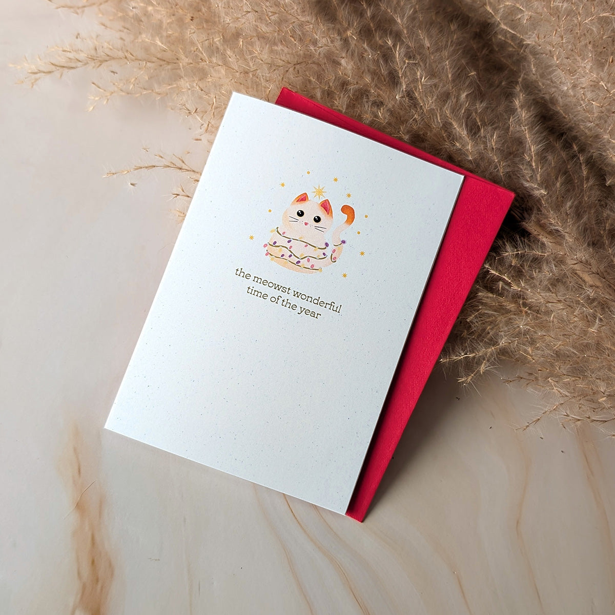 Mini Carte de Noël Chat : Le Moment le Plus Miaou-veilleux de l'Année