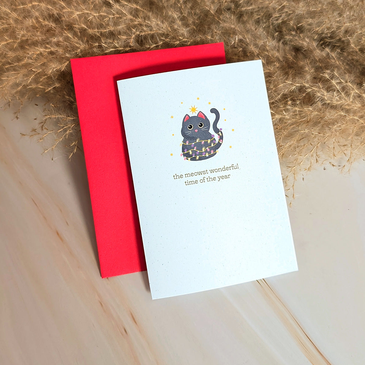 Mini Carte de Noël Chat : Le Moment le Plus Miaou-veilleux de l'Année