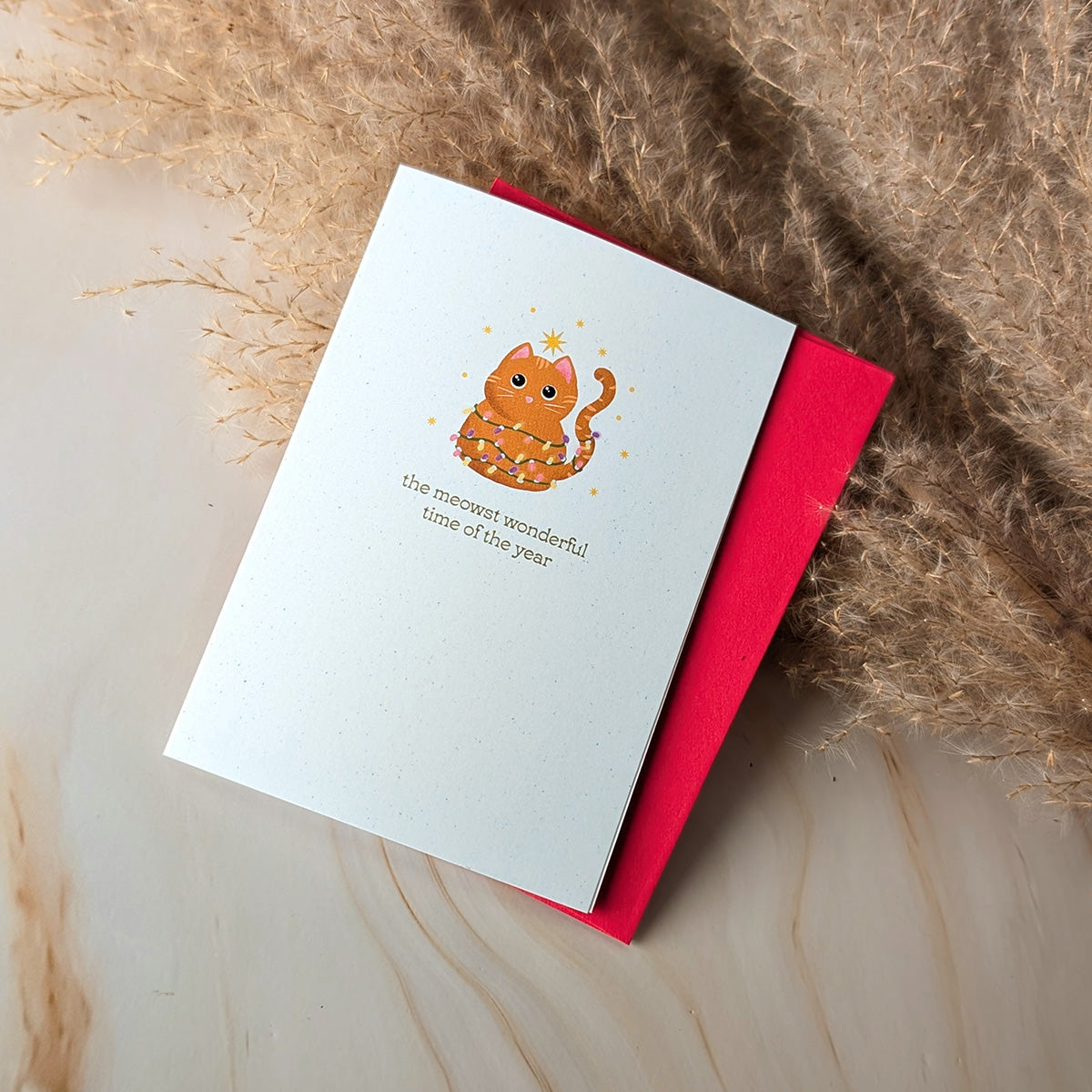 Mini Carte de Noël Chat : Le Moment le Plus Miaou-veilleux de l'Année
