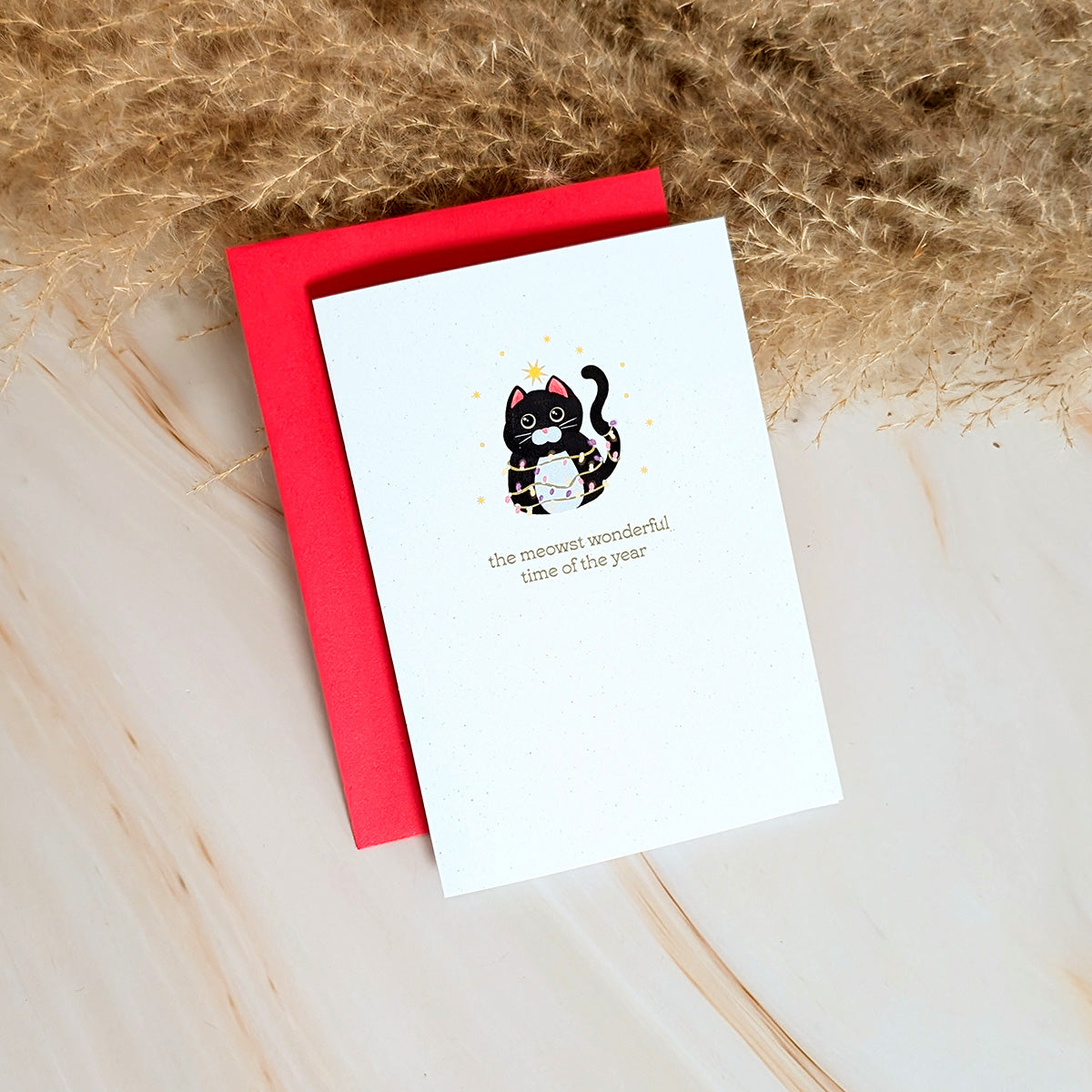 Mini Carte de Noël Chat : Le Moment le Plus Miaou-veilleux de l'Année