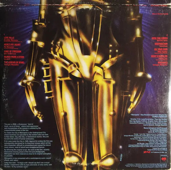 Metropolis - Original Motion Picture Soundtrack - 1984 Original