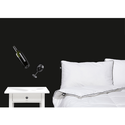 Couette en microfibre avec garnissage synthétique aspect duvet