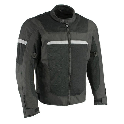 Blouson de moto Milwaukee Leather pour homme en maille et nylon
