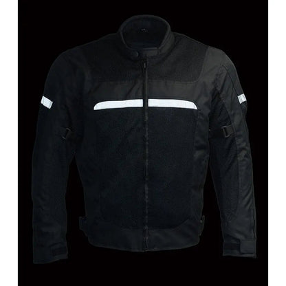 Blouson de moto Milwaukee Leather pour homme en maille et nylon