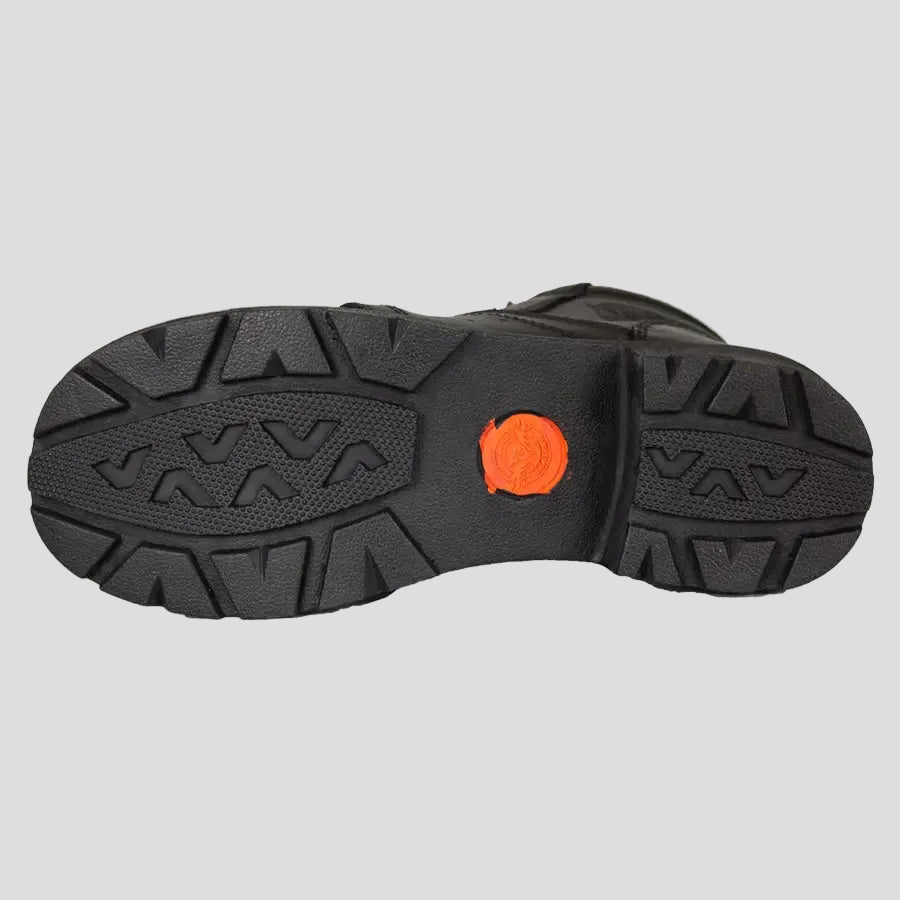 Bottes de moto Milwaukee Leather pour femme, lacées, avec fermeture éclair latérale