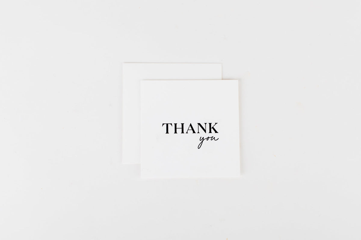 Thank You - Mini Notecard