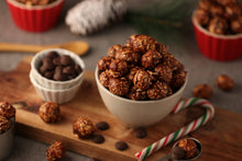 Popcorn au chocolat à la menthe