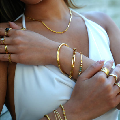 Style BARGARH : bracelet jonc en or de style classique
