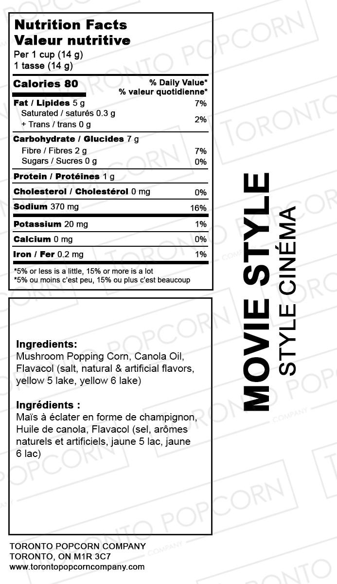 Popcorn façon cinéma
