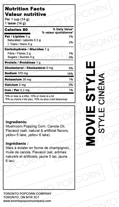Popcorn façon cinéma