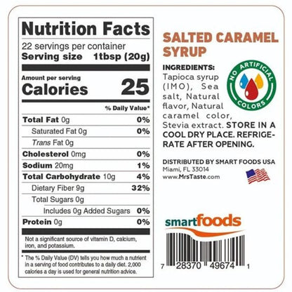 Mrs Taste LOW CALORIE SYRUPS, 280g